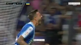 Joselu goal Espanyol 1-1 Real Madrid