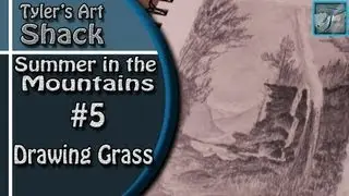 How to Draw - Summer in the Mountains Part Five - Adding Grass and Ground Texture