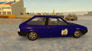 RFactor 2 LADA 2108 - Нижегородское Кольцо. Фан-гонка на зимнем кольце