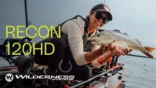 RECON 120HD Fishing Kayak with AirPro ACES Seat on Water | Wilderness Systems