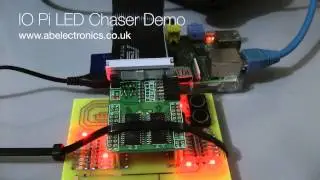 LED Light chaser demo using IO Pi Raspberry Pi IO expander board