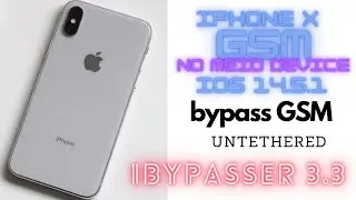 IPHONE X GSM NO MEID DEVICE,IOS 14.5.1 BYPASS WITH SIGNAL AND UNTETHERED BY IBYPASSER TOOL 3.3