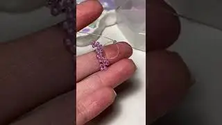 туториал на мини сердце из бисера