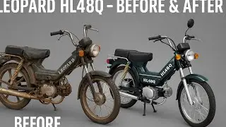 Complete restoration of a Delta |Leopard 72cc| moped – before and after!