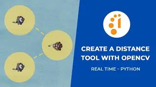 Create A Distance Tool with OpenCV in 5 min! | Object Measurement | REAL-TIME | Python [2022]