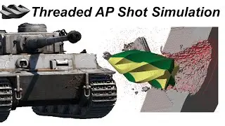 What if AP shells are threaded? II AP shot VS Tiger I Armour Penetration Simulation