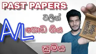How to pass the A/L exam using past papers A/L ගොඩ යන්න past papers උදව් කරගන්න ක්‍රමය sinhala tips