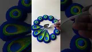 Rangoli using spoon 🥄