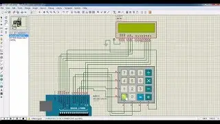 How to simulate keypad and lcd display with arduino in proteus? 