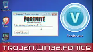 A trojan that deletes fortnite from your PC