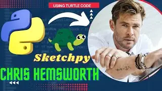 Chris Hemsworth Using Python Sketchpy Code | Python Programming Hub
