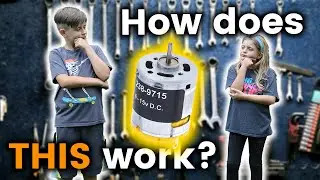 Model DC Motor STEM experiment for kids - we also prove it is generator by using a galvanometer!