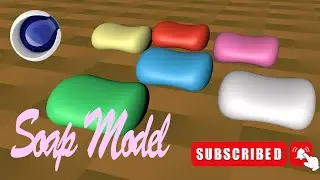 Cinema 4D | soap model | cinema 4d tutorial | loop/path cut | subdivision | floor | background.