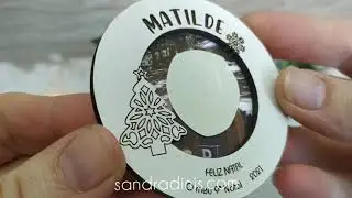 Íman de Natal com fotografia - pinheiro de Natal