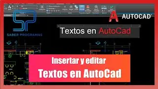 Autocad | Insertar y editar texto en Autocad. Tutorial en español HD