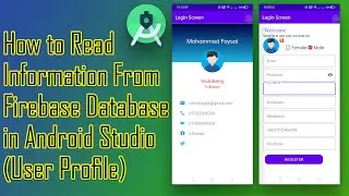 How to Read Info From Firebase Database in Android Studio (User Profile)