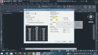 how to make table autocad 2020