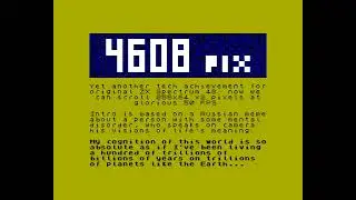 4608pix (.tzx) —  RMDA (4k intro for ZX Spectrum 48 + AY)