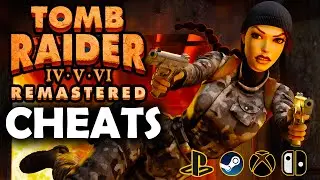 TOMB RAIDER REMASTERED 4-6 (ALL CHEATS CODES) All Weapons, Items & Level Skip