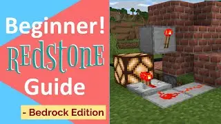 MCPE Redstone Basics!!  Redstone Tutorial for Minecraft PE/Bedrock/Windows 10