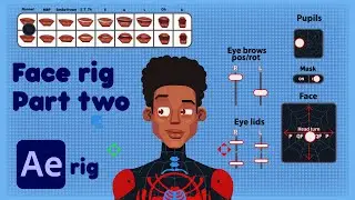 Miles Morales | Spider man | Advance Character rigging tutorial Part 5 | Face rig continued