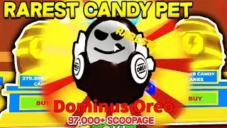 I GOT THE DOMINUS OREO! RAREST CANDY PET IN ICE CREAM SIMULATOR CANDY UPDATE (Roblox)