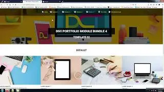 Divi Portfolio Module Bundle 4  (Templates Style 31 To 40 )