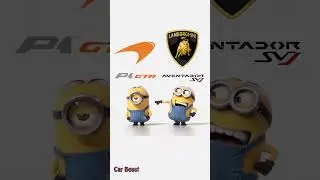 Lamborghini Aventador SVJ vs McLaren P1 GTR  minions style funny 
