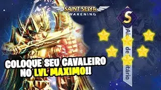 COMO COLOCAR CAVALEIRO DE OURO NO LVL MAXIMO - Saint Seiya : Awakening
