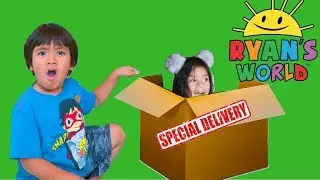 I MAILED MYSELF TO RYAN TOYS REVIEW in a BOX FORT to get the NEW Toys and It Worked! (Skit)