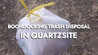 Boondockers can dump trash here FREE in Quartzsite, AZ