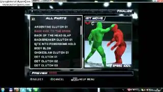 Мои приёмы в игре wwe raw vs smackdown 2011