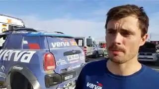 Jakub Przygoński na mecie trzeciego etapu Rajdu Dakar