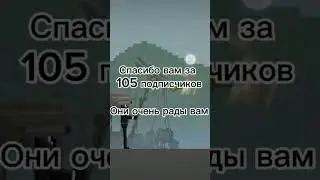 спасибо за 105 подписчиков