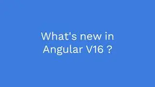 Whats new in angular v16 | Angular 16 new features | Most commonly asked Angular interview question