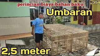 biaya bahan untuk kandang umbaran