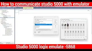 How to Communicate Studio 5000 with Logix Emulate | PLC Simulation Setup Guide
