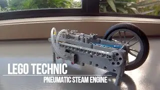 Lego Technic Pneumatic Steam Engine with Instructions
