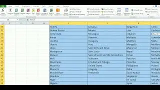 Creating a Multiple Dependent DropDown List in Microsoft Excel