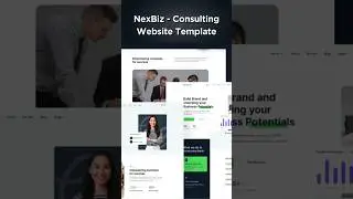 NexBiz   Consulting Website Template #agency #marketing #shorts