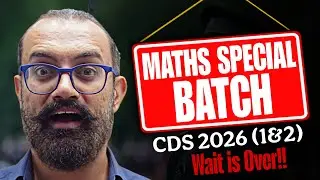 Maths Prepration For CDS(1&2) 2026 | Score 70+ in CDS Maths | By Anuj Sir