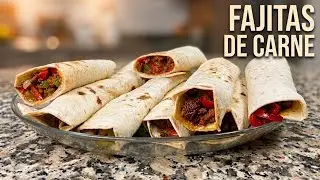 Fajitas de carne con verduras ¡Receta fácil y sencilla!