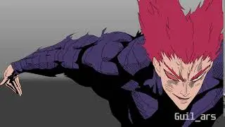 One punch man Garou vs darkshine | fan animation test