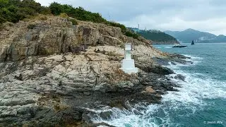 DJI Mavic 3 Maiden Flight @ Ap Lai Pai  & Yuk Kwai Shan 玉桂山 - 連島沙洲 - 鴨脷排 - 燈塔  航拍  ハイキング 4K映像 ドローン空撮