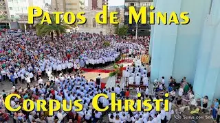 Filmando o dia de Corpus christi com drone 2024.