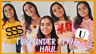 Honest Try On Top haul under ₹799 from H&M, SSS & Urbanic.  Dissapointed*😱