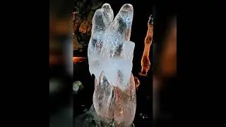 Пещера поселка Африканда зимой