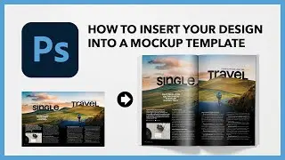Photoshop - Cách chèn thiết kế vào file mockup | kaorumap