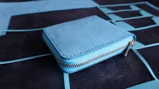 Making a Handmade Zip Wallet//ラウンドファスナー二つ折り財布の作成［Full ver.］