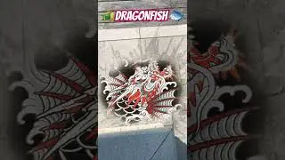 Rolling Water Bottle of Dragonfish!!🐲 🐟 #art #yakuza #dragon